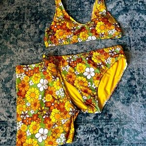 Plus size 3 piece bikini set